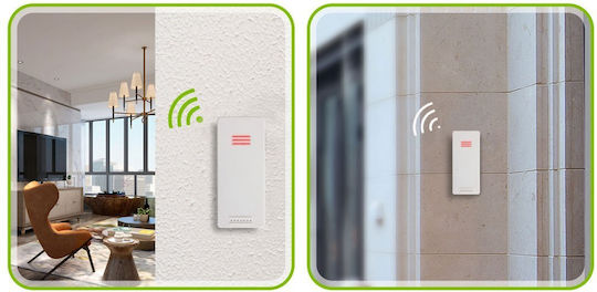 Stație meteo profesională wireless Idealstore pentru exterior și interior, cu temperatură, calendar, ceas deșteptător, funcție de amânare, rază de acțiune de 60 m, măsurători ușor de citit, design modern