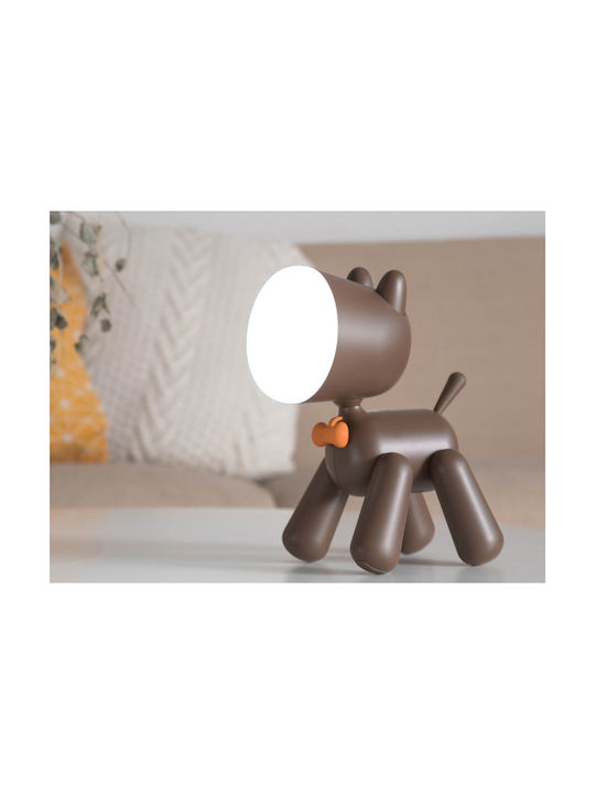Techkidz Kinder Tischlampe Hund Kunst Modell Braun