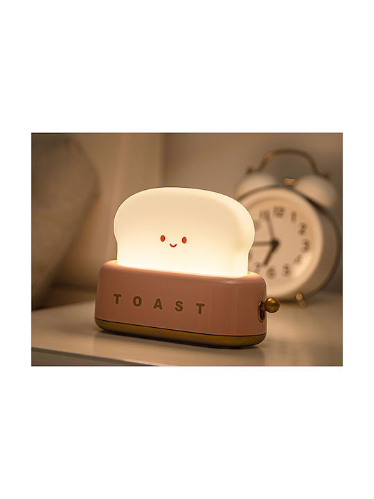 Techkidz Toasted Nightlight Children Morning Model White Pink