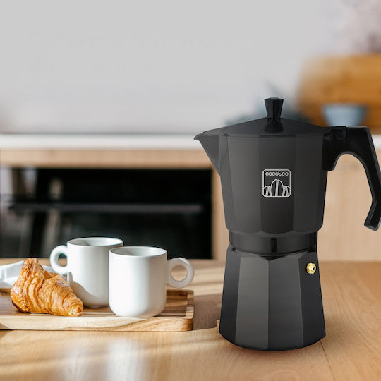 Cecotec Mokclassic Cafetieră Pentru Plită Espresso 9 Căni Neagră