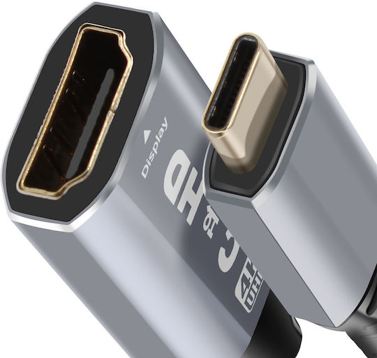 Linq USB-C Zu HDMI 4K Hochauflösender Video-Adapter Kompaktes Design Schwarz