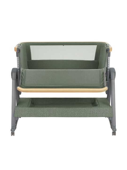 Kikka Boo Cradle-Park Nanna 2 with Mattress and Wheels Green