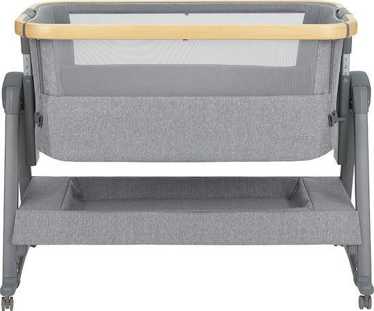 Kikka Boo Cradle-Park Nanna 2 with Mattress and Wheels Gray