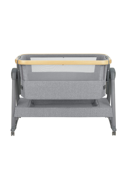 Kikka Boo Wiege-Park Nanna 2 mit Matratze und Rädern Gray