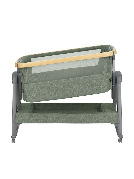 Kikka Boo Cradle-Park Nanna 2 with Mattress and Wheels Green