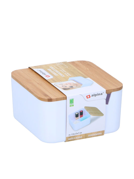 Alpina Appliances Jewellery Box Travel White 13x13x7cm