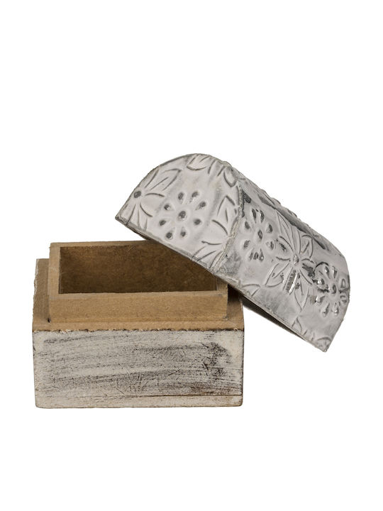 Cutie Pentru Bijuterii Din Lemn Aurie 5x3.8cm