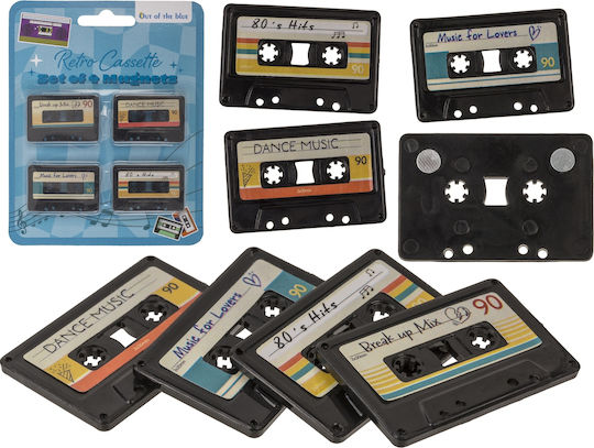 Retro Cassette Μαγνητάκια Ψυγείου 4τμχ