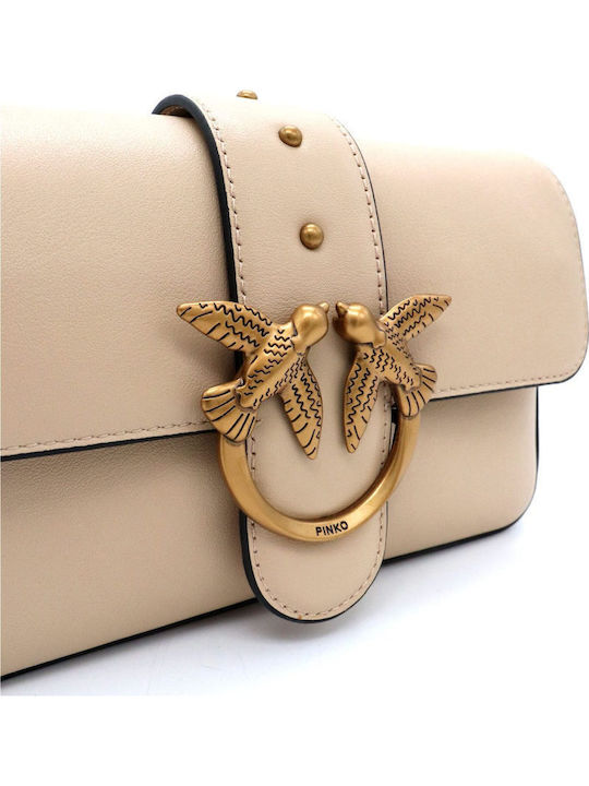 Love One Leather Women's Bag Shoulder Beige