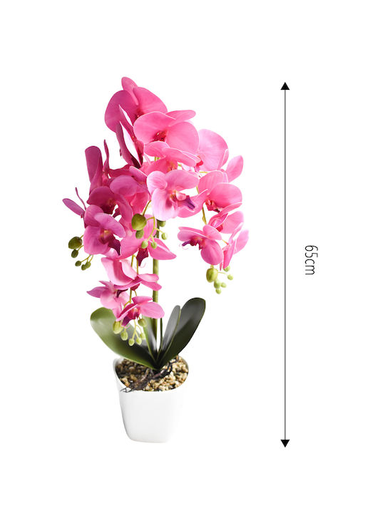Τεχνητή Ορχιδέα Γλάστρα 65cm