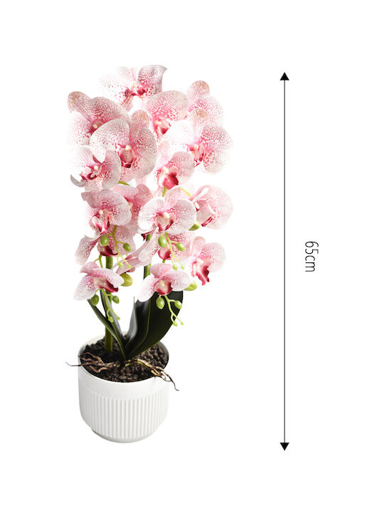 Τεχνητή Ορχιδέα Γλάστρα 65cm