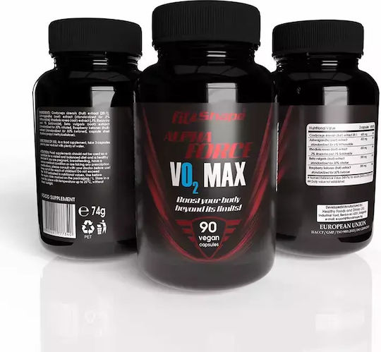 Fit & Shape Alpha Force Vo2 MAX Besonderes Nahrungsergänzungsmittel 90 Kräuterkapseln