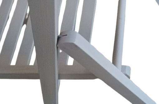 Outdoor Chair Wooden 01-bas White Wash 43x47x79cm