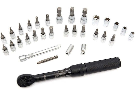 HBM Machines Set de chei tubulare și clichet 1\4" & 3\8" 32buc