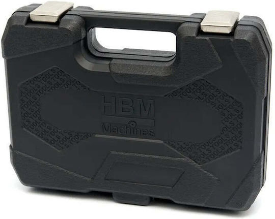 HBM Machines Set de chei tubulare și clichet 1\4" & 3\8" 32buc