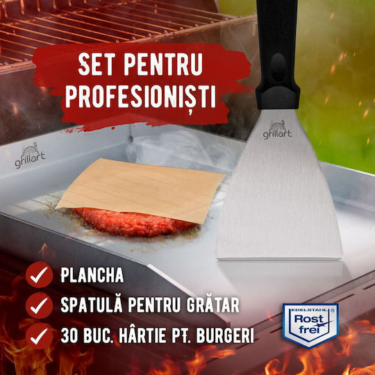 Placă de copt cu Suprafață din Inox Cositorit 40x30x3.6cm