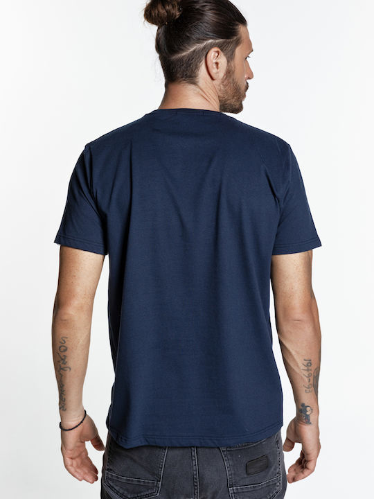 Τύπωμα Mosaic T-shirt Navy Μπλε