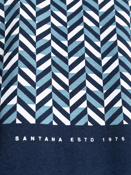 Τύπωμα Mosaic T-shirt Navy Μπλε