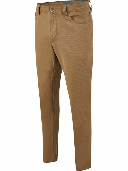 Παντελόνι Chino Ελαστικό σε Loose Εφαρμογή Καφέ