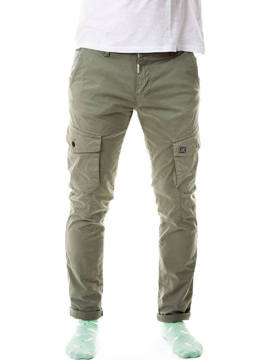 Παντελόνι Cargo Ελαστικό σε Slim Εφαρμογή khaki