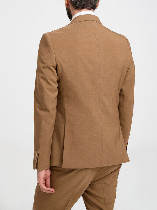 Men's Summer Suit Regular Fit Brown