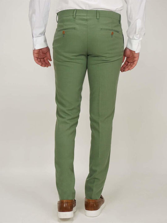 Men's Summer Suit with Vest Regular Fit Green