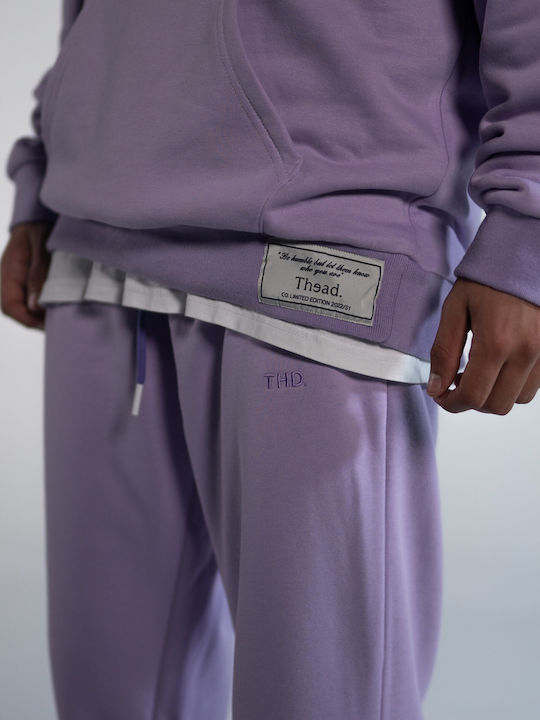 Pantaloni de trening cu Elastic Violet