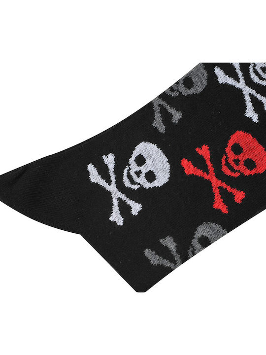 Dream Socks Ανδρικές Κάλτσες με Σχέδια ΓΚΡΙ ΣΚΟΥΡΟ