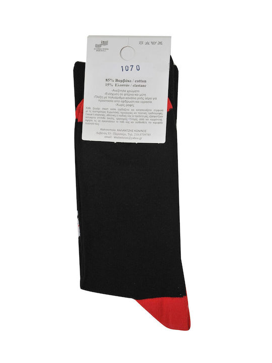 Dream Socks Ανδρικές Κάλτσες με Σχέδια Μαύρο