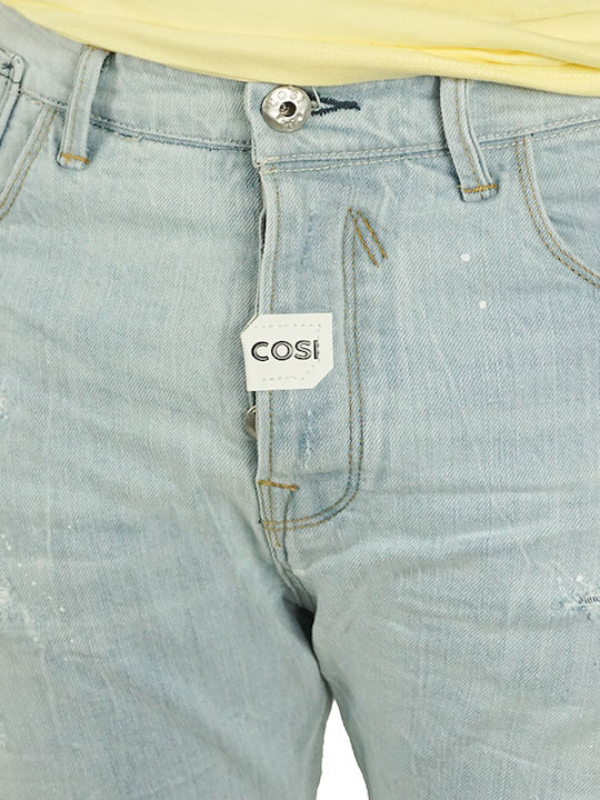 "casperi4" Men's Jeans Pants Elastic with Loose Fit denim