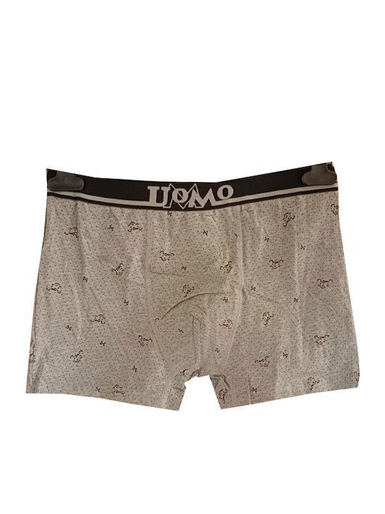 Men's Boxer Black with Patterns