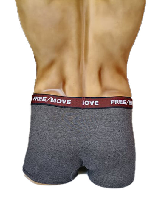 Herren Boxershorts Anthracite-Blue 2Packung