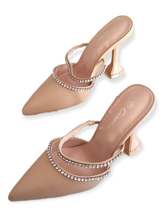 Pointed Toe Beige Heels