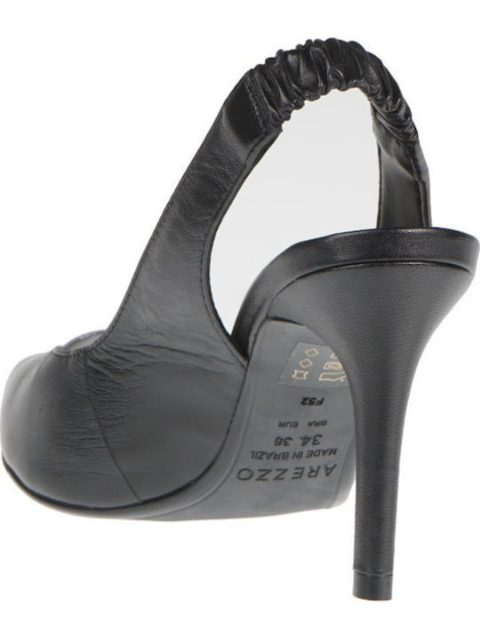 Leder Pumps Schwarz