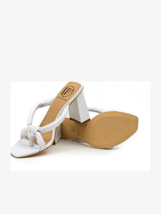 Leder Sandalen Weiß
