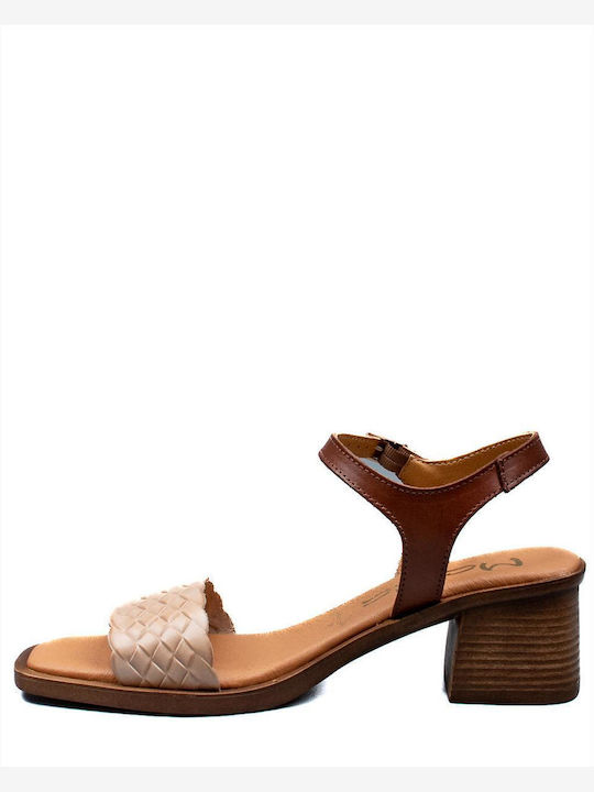 Leather Sandals Beige