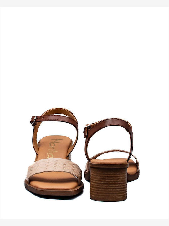 Leather Sandals Beige