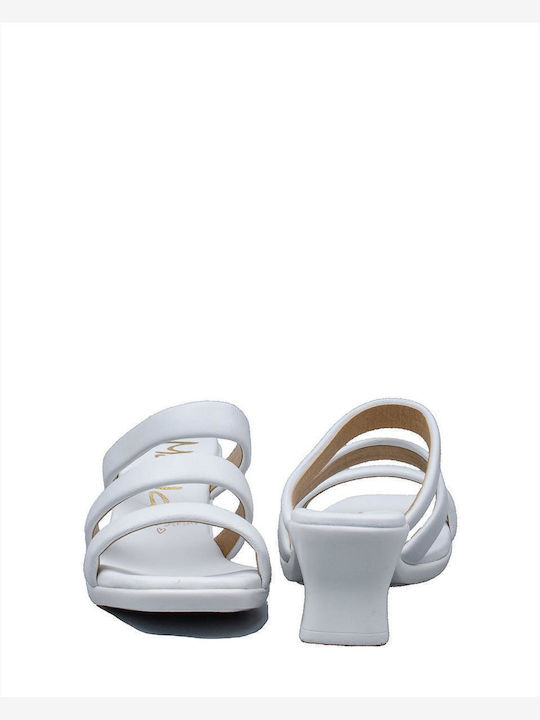 Leather Sandals White