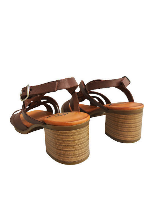 Leather Sandals Anatomic Brown