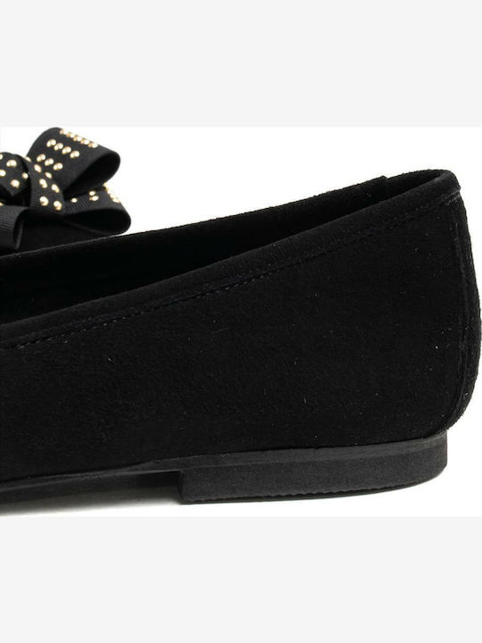 Leather Ballerinas Black