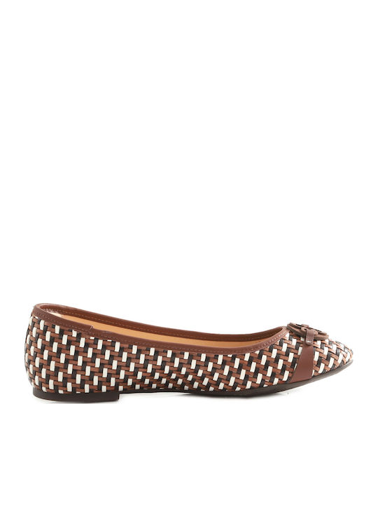 Damen Ballerinas Mehrfarbig Leder