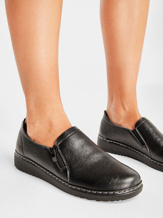 Damen Mokassins in Schwarz Farbe
