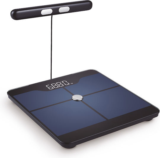 AMILA Fitbody 8 Smart Bathroom Scale with Body Fat Counter & Bluetooth Black
