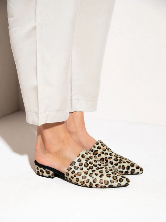 Flat Δερμάτινα Mules