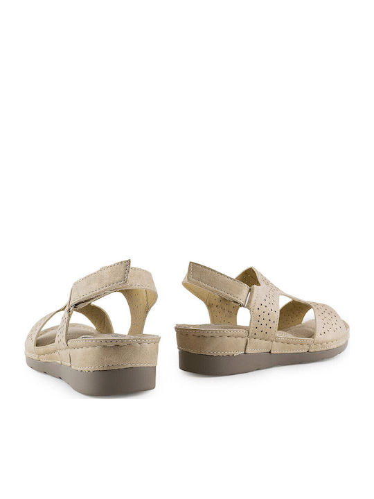 Anatomic Women's Ankle Strap Platforms Gold