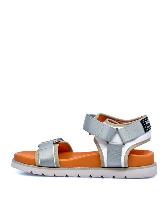Women's Ankle Strap Platforms Gray