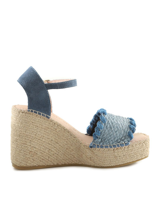 Filipa 9 Women's Ankle Strap Platforms Blue