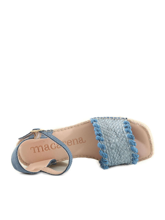 Filipa 9 Women's Ankle Strap Platforms Blue