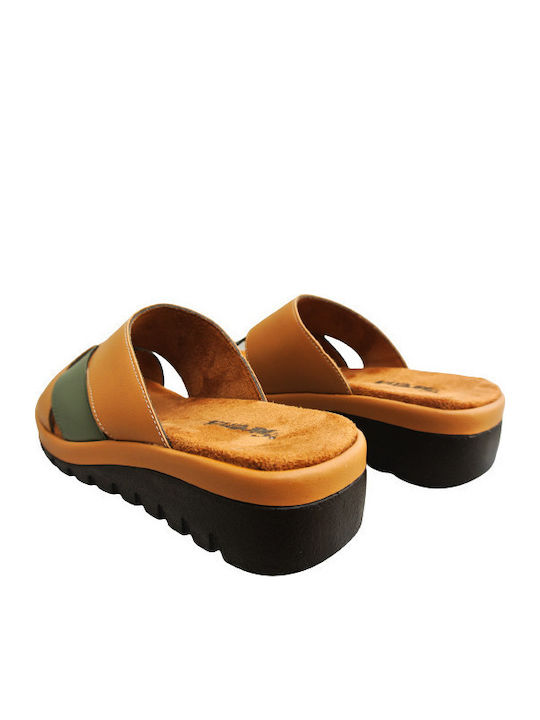 Anatomic Women's Platform Wedge Sandals Brown