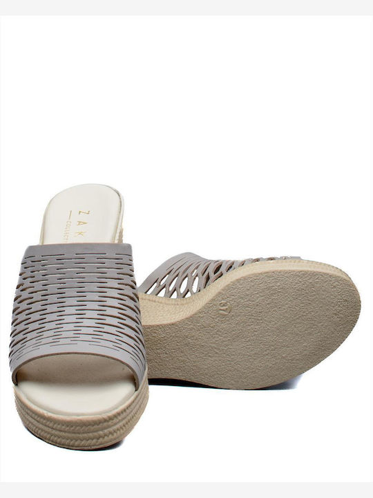 Damenplattformen Gray